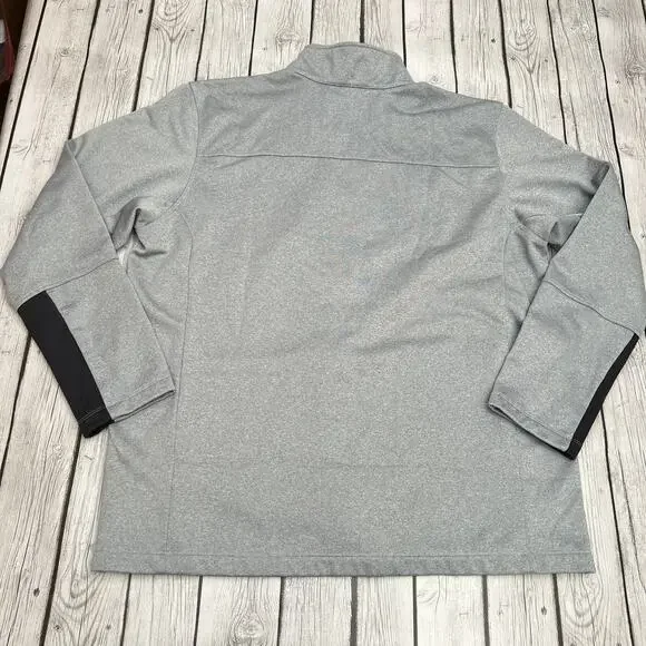 The North Face Mens Canyonlands Full-Zip Fleece Heather Gray Sweatshirt Size 2XL - Picture 2 of 12
